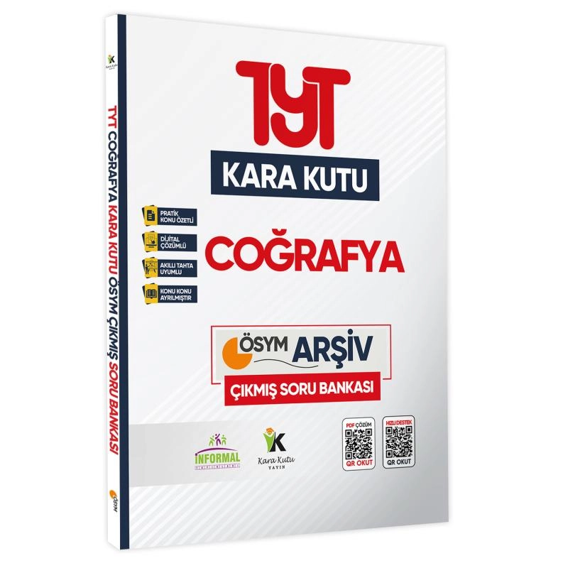 TYT Coğrafyanın Kara Kutusu Konu Özetli Dijital Çözümlü Çıkmış Soru Bankası