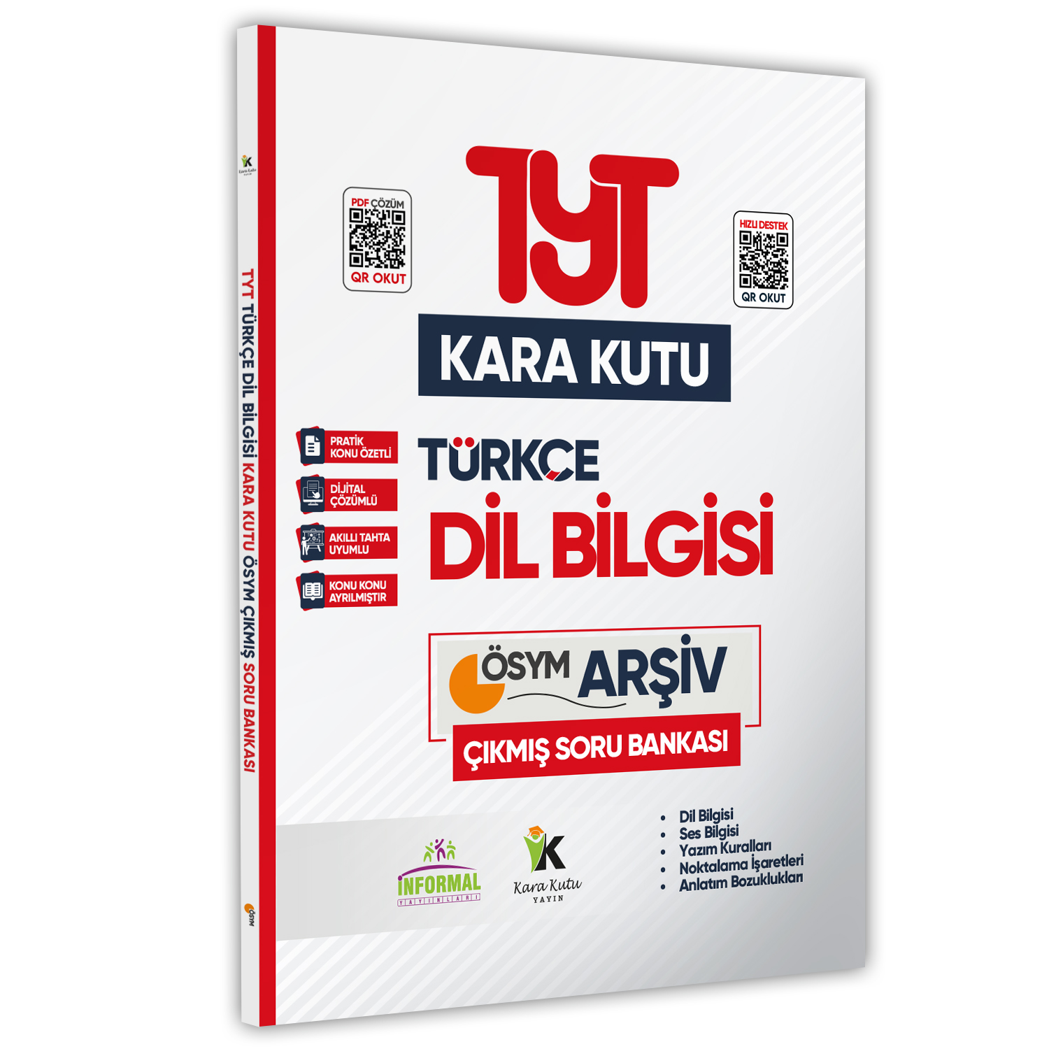 YKS-TYT Türkçenin Kara Kutusu DİL BİLGİSİ Konu Özetli Dijital Çözümlü ÖSYM Çıkmış Soru Bankası