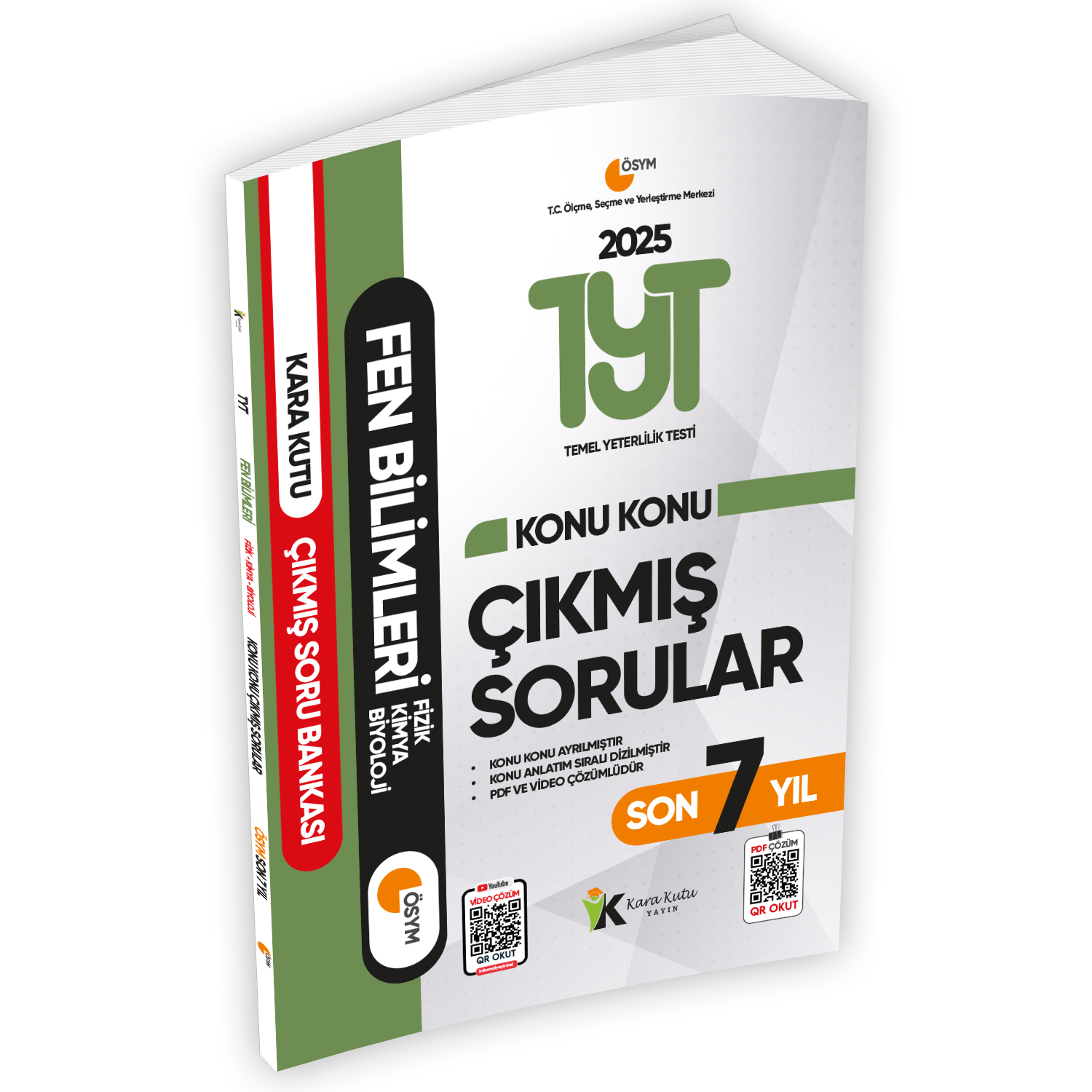 2025 TYT Fen Bilimleri Konu Konu Son 7 Yıl Çıkmış Soru Bankası ve Fen B. Kara Kutu TEK KİTAP Çözümlü