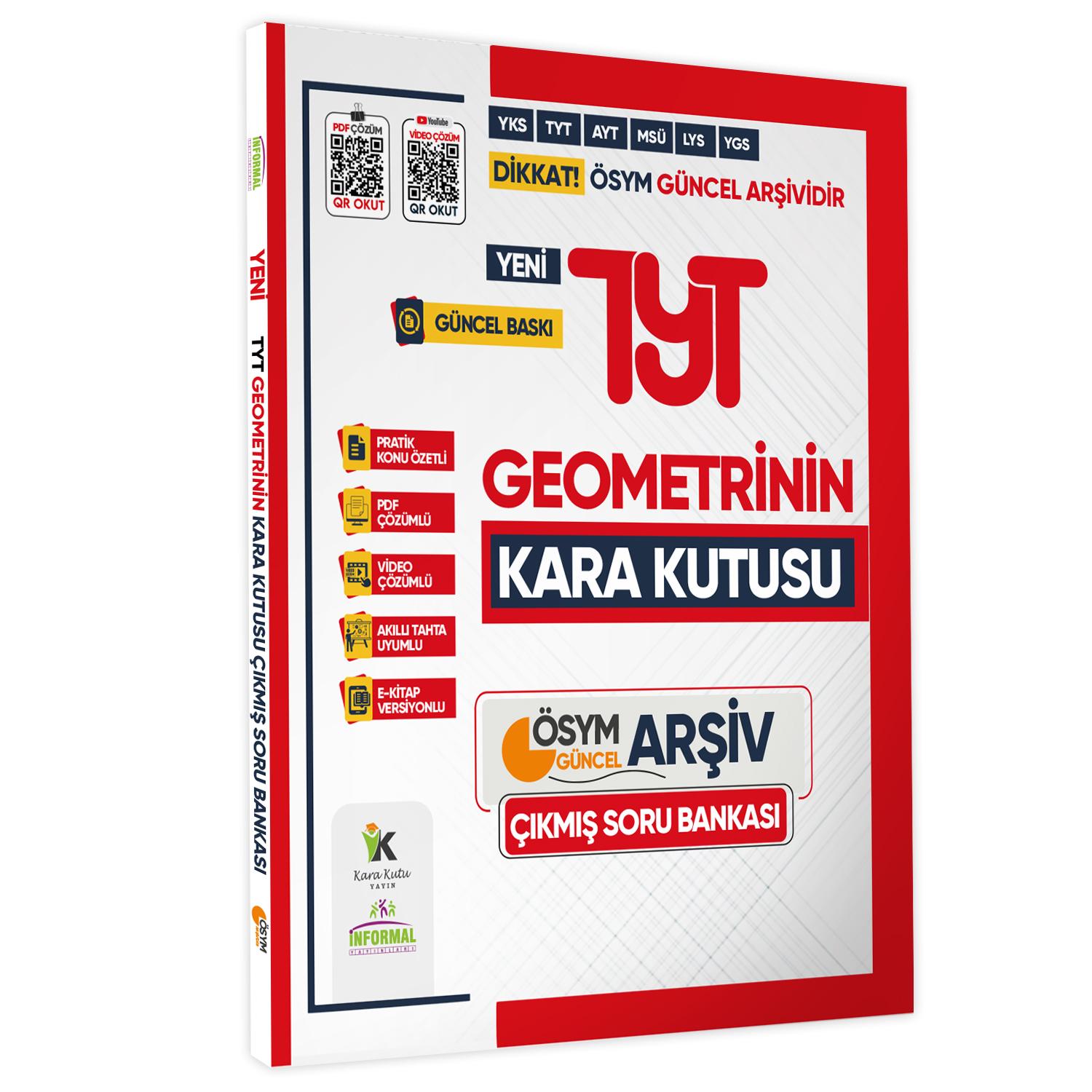 2025 TYT Matematik Kara Kutu 1.-2.Cilt ve Geometri Çıkmış Soru Bankası 3lü Set Video/PDF Çözümlü