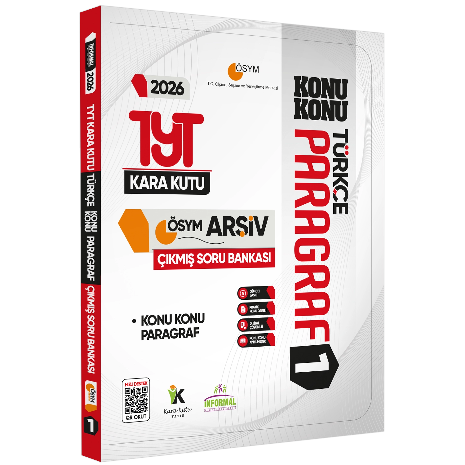 2026 TYT Kara Kutu ÖSYM Çıkmış Soru Bankası TM (EŞİT AĞIRLIK) ALTIN SET Konu Özetli Dijital Çözüm