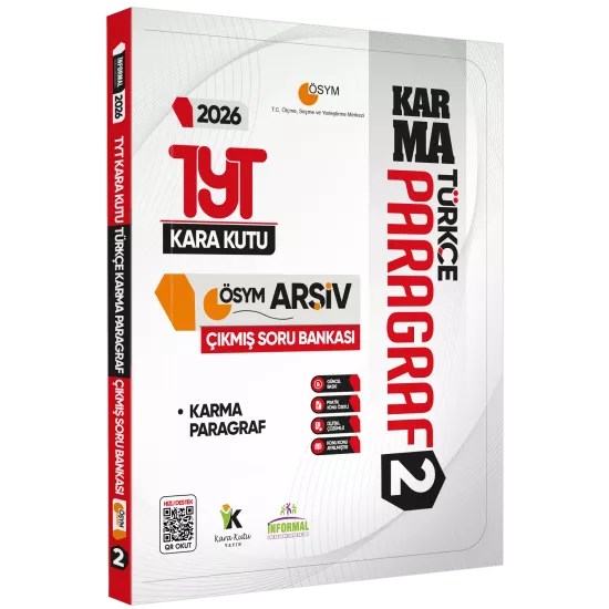 2026 YKS-TYT Kara Kutu PARAGRAF ve PROBLEMLER ÖSYM Çıkmış Soru Bankası 2li Set Konu Özetli Çözümlü