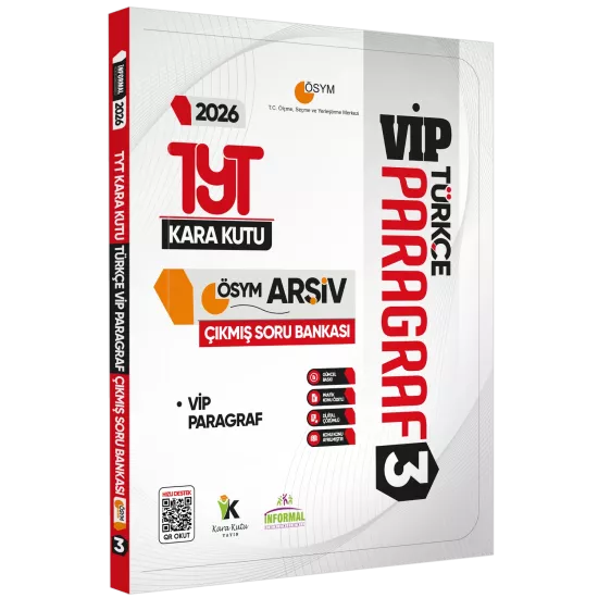 2026 YKS-TYT Türkçenin Kara Kutusu PARAGRAF 3 VİP ÖSYM Çıkmış Soru Havuzu Bankası Dijital Çözümlü