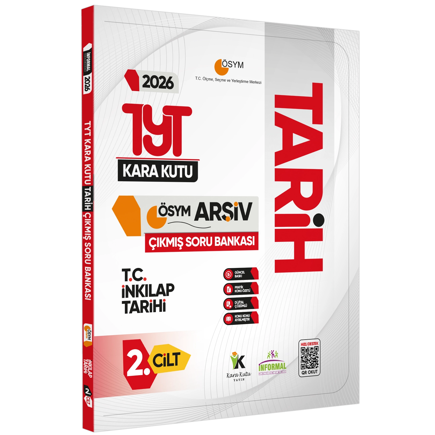 2026 TYT Kara Kutu ÖSYM Çıkmış Soru Bankası TM (EŞİT AĞIRLIK) ALTIN SET Konu Özetli Dijital Çözüm