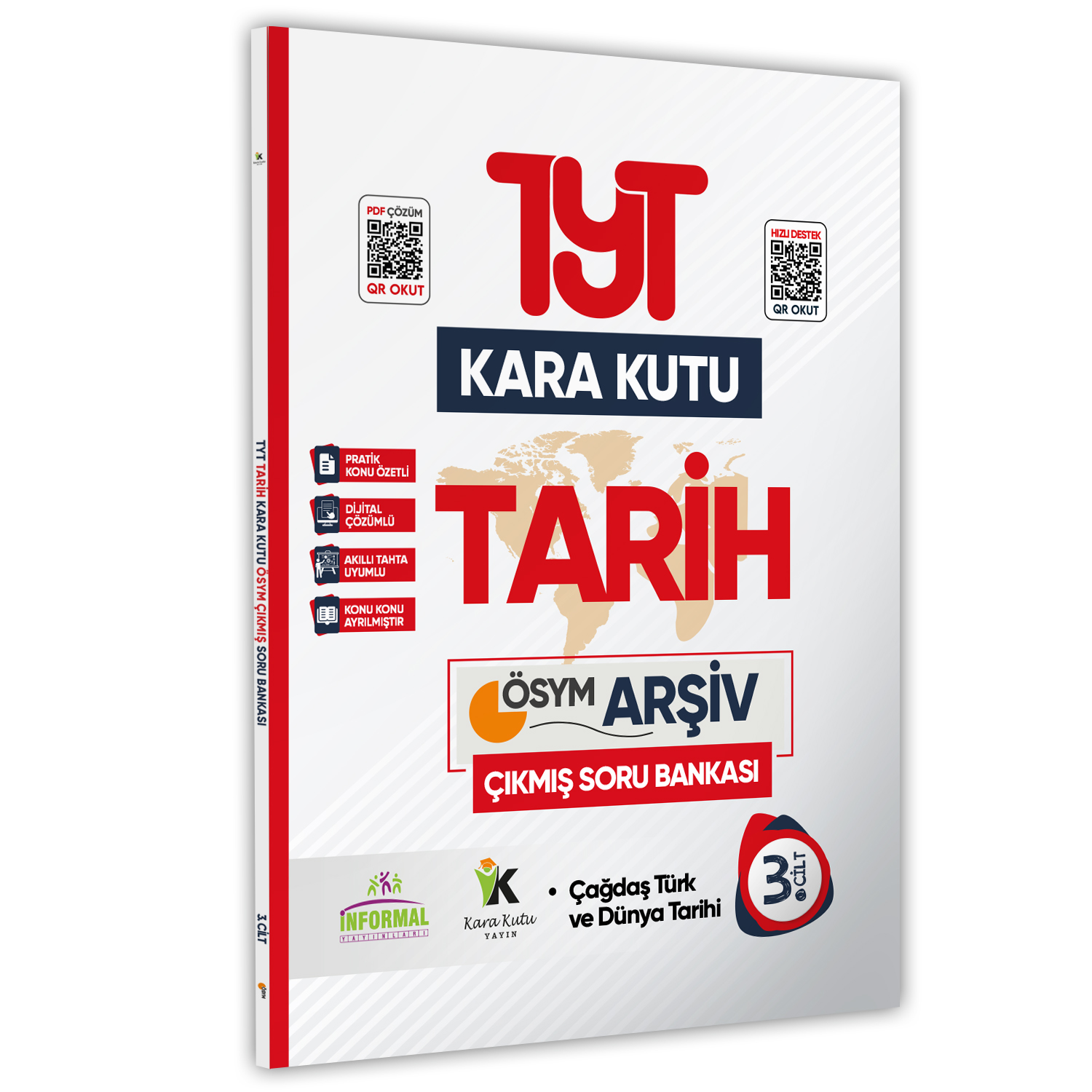 YKS-TYT Tarihin Kara Kutusu 3.Cilt Dijital Çözümlü Konu Özetli ÖSYM Çıkmış Soru Havuzu Bankası