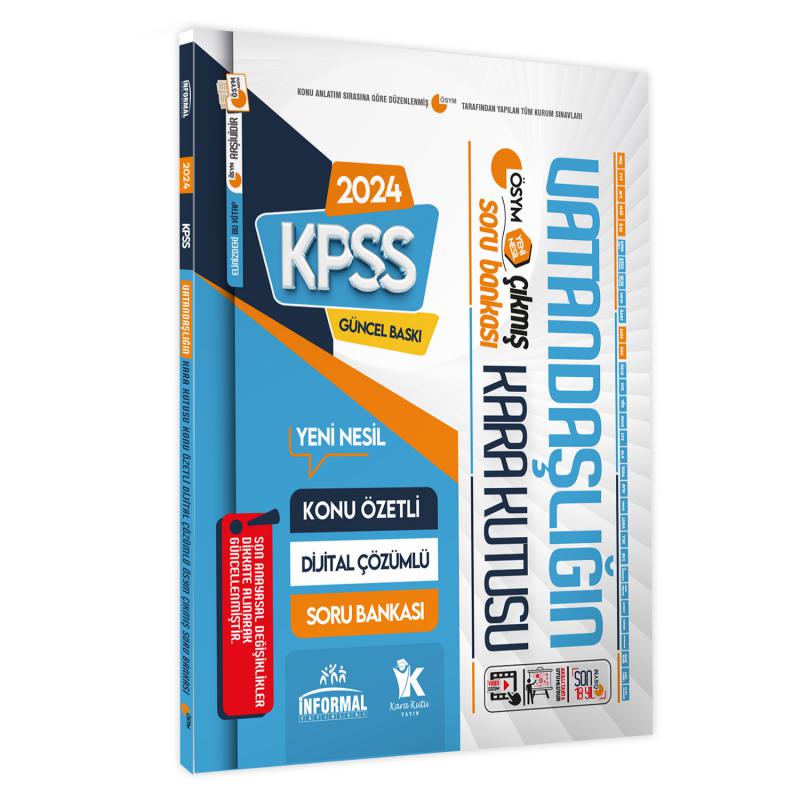 Vatandaşlık Kara Kutu Konu Özetli Dijital Çözümlü ÖSYM Çıkmış GÜNCEL Soru Bankası