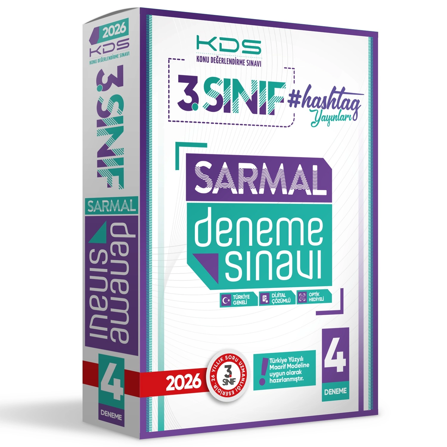 2026 3.Sınıf #hashtag Kazanım Değerlendirme Sınavı 4lü SARMAL Deneme Paketi Türkiye Geneli