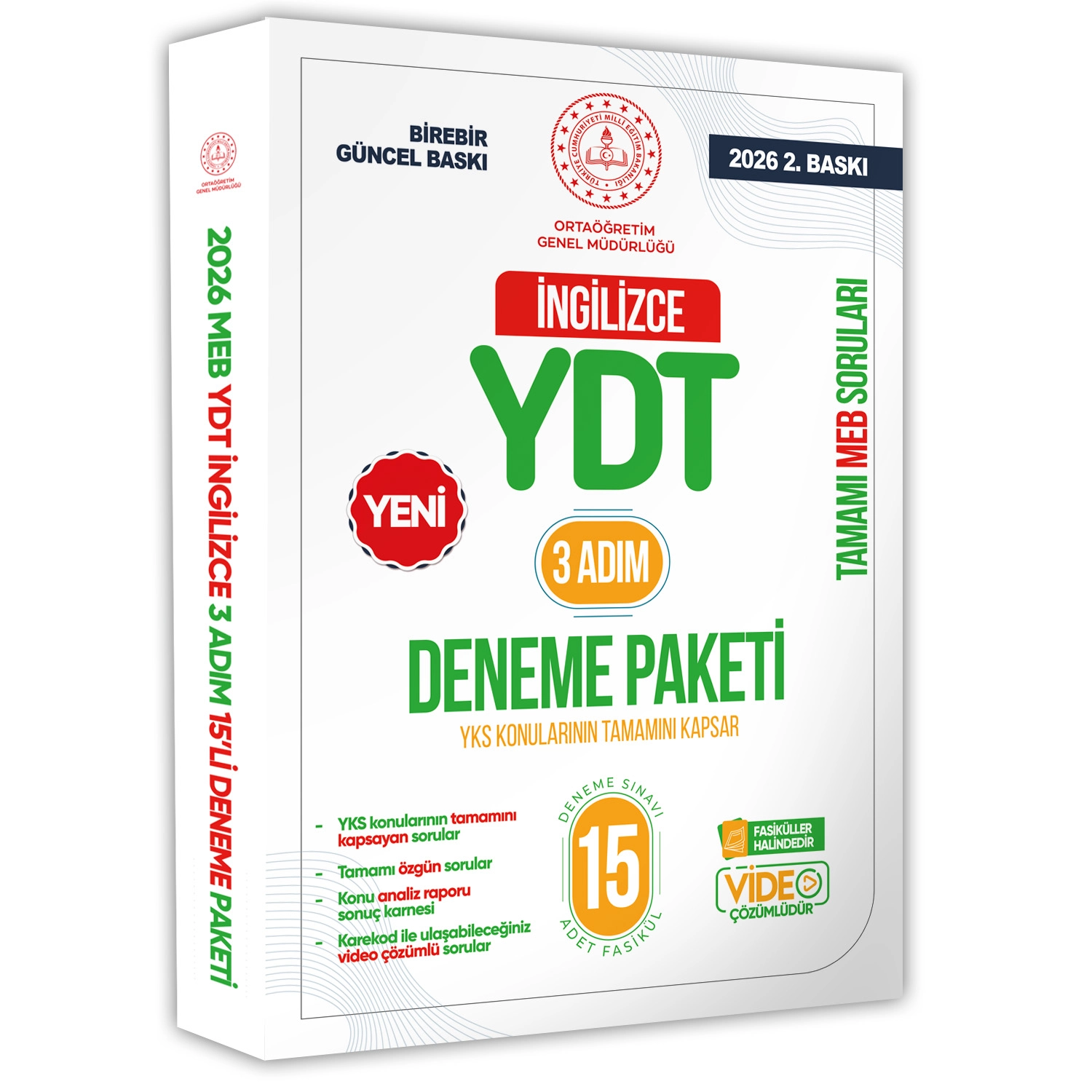 2026%203%20Adım%20YKS-YDT%20İngilizce%20MEBİ%20Özgün%20Sorular%2015li%20Deneme%20Kitapçığı%20Video%20Çözümlü%20BASKI%20ÜCRETİ