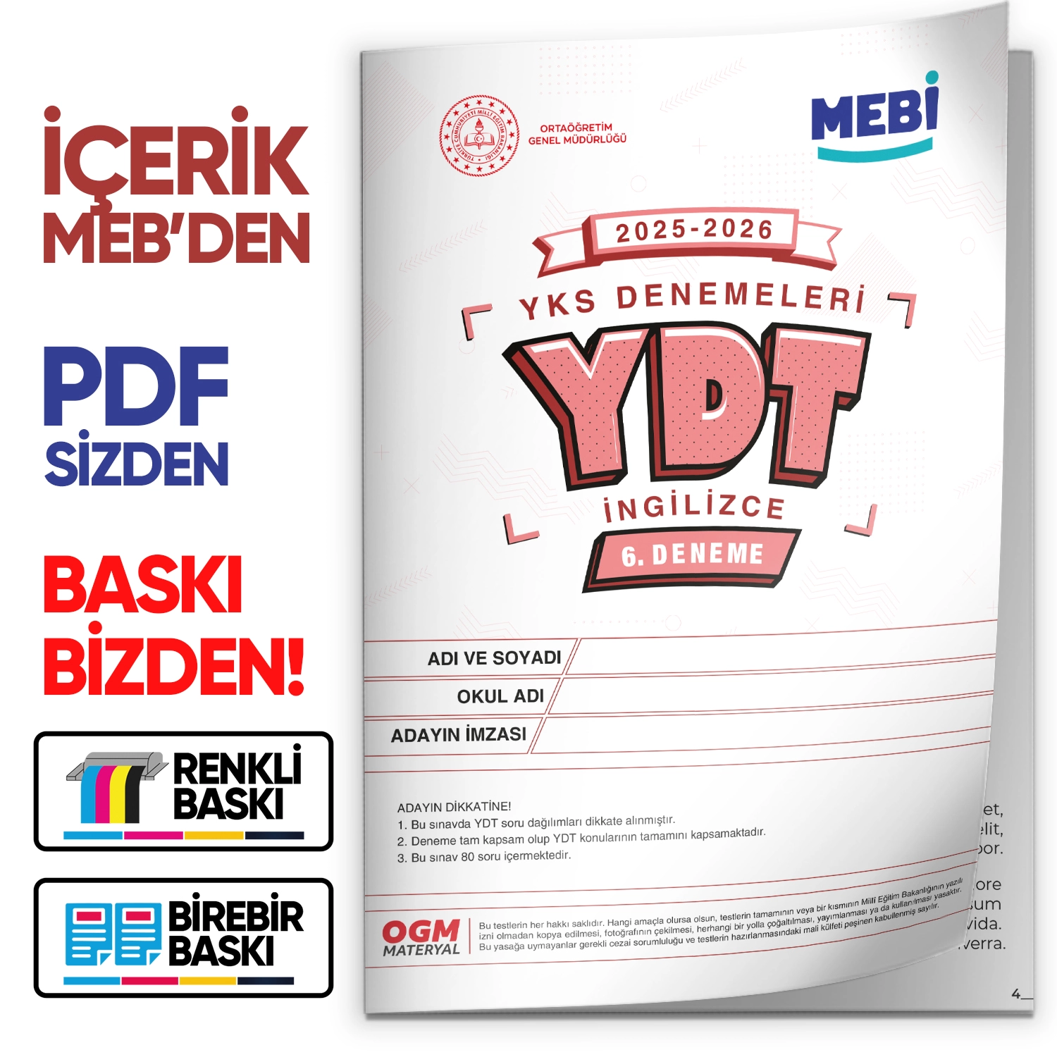 2026%20YKS-YDT%20İNGİLİZCE%20MEBİ%20ONLİNE%20OGM%20Türkiye%20Geneli%206.%20Deneme%20%20Büyük%20Boy%20Renkli%20BASKI%20ÜCRETİ