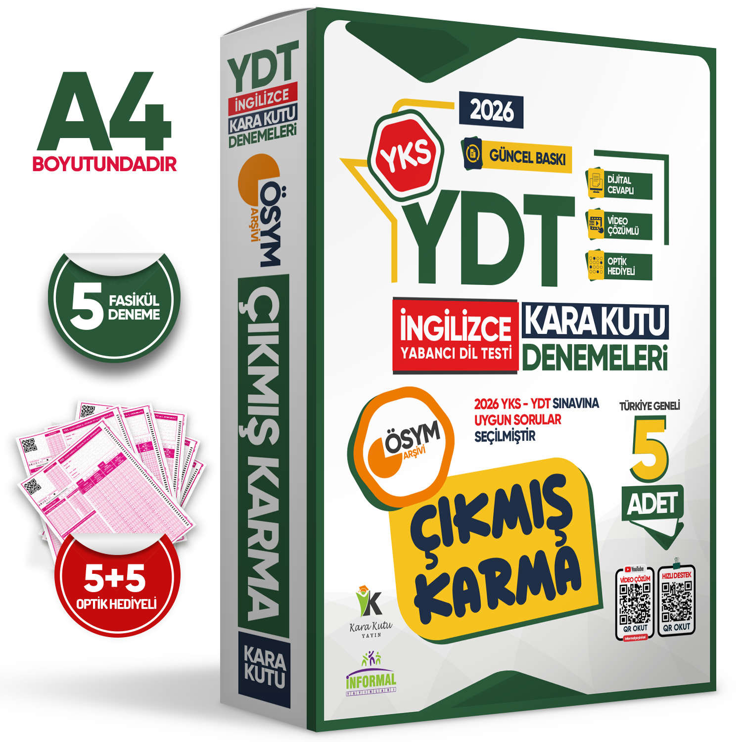 2026 YKS YDT İNGİLİZCE ÖSYM Çıkmış Karma Kara Kutu Deneme Paketi 5li Türkiye Geneli Video Çözümlü